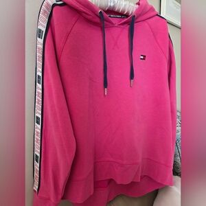 Tommy Hilfiger Sport Pink & Navy Hoodie Sweatshirt